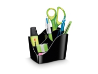 Bord dispenser cep ellypse greenspirit av återvunnet material 4 fack svart
