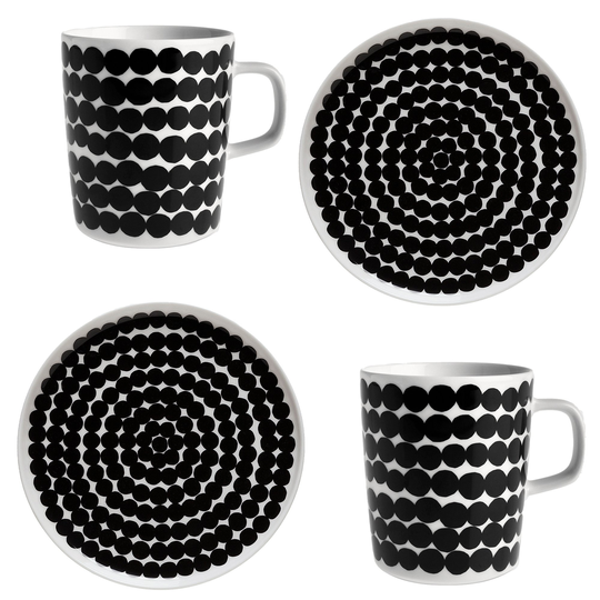 Marimekko Räsymatto frukostset, mugg & tallrik