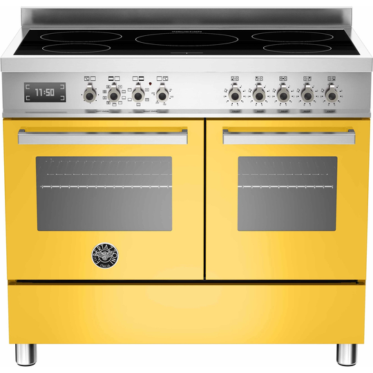 Bertazzoni PRO1005 Induktionsspis 100 cm, 2 ugnar, 5 zoner, Gul