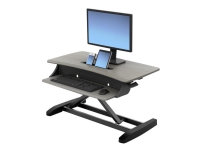 Ergotron WorkFit-Z Mini - Stående skrivebordsomformer - rektangulær - duegrå - sort base