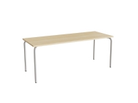 Bord Jerka 322, 1800x700 mm, beige linoleum, alugråt stela