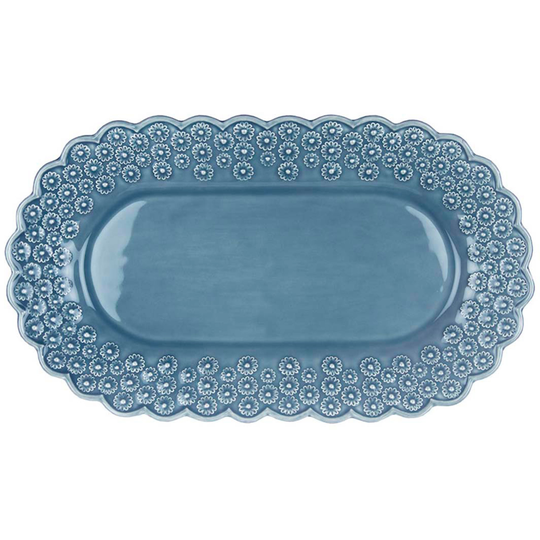 PotteryJo Ditsy Ovalt Uppläggningsfat Dusty Blue