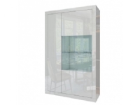 Tuckano Skåp 98x160x41SPARKLE helt vit blank, Glas, Spånskiva, Vit, 980 mm, 410 mm, 1608 mm
