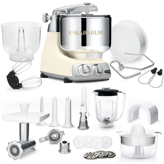 Ankarsrum AKM 6230 Köksmaskin + Deluxepaket, Light Créme