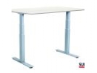 SUN-FLEX®EASYDESK ADAPT VI, White Aluminium, Whitelaminate, 160*80*2,2 cm 164x83x30mm (1stk)