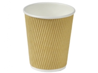 Kaffemuggar av kartong Nature Line 8oz 25cl rippelvägg 500 st/burk - (500 st.)