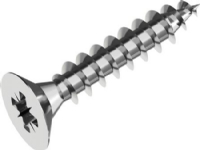 WASI Skruv 4,0x30 mm rostfri A2, försänkt huvud pozidriv med pozidriv-kniv PZ2 - (500 st.)