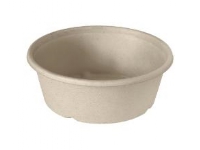 Skål rund 600 ml Ø15x6 cm Brun Bagasse natur FF,12 pk x 40 stk/krt