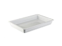 Tallrik 1/1 GN 53x32x6,5 cm Ugnssäker porslin vit,1 st.