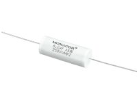 Monacor MKTA-82, Film, Cylindrisk, Vit, 8200 nF, 250 V, 46 mm