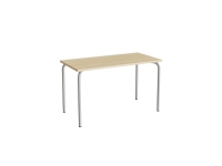Bord Jerka 322, 1200x600 mm, ljudabsorberande grå laminat, ram i aluminiumgrått