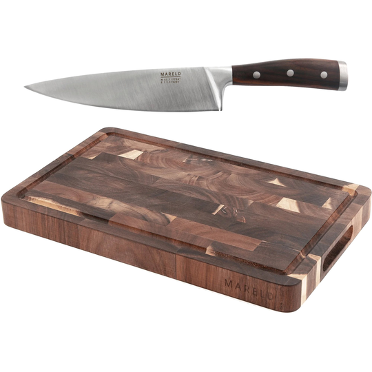 Mareld Skärbräda + Kockkniv 20 cm
