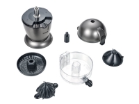 Severin CP 3537, ,Citruspresser , Långsam juicepress, Svart, Grå, Metallisk, 0,4 l, Knappar, 50 W, 185 mm