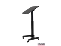 Lyft/sänkbart bord sun-flex easydesk pro, 60 x 52 cm, svart