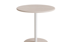 Bord Donut, Ø700 mm, höjd 720 mm, vitpigmenterad ask på vit botten glans 10