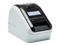 Brother QL-820NWBVM - Etikettskrivare - direkt termisk - Rulle (6,2 cm) - 300 x 600 dpi - upp till 110 etiketter/min - USB 2.0, LAN, Wi-Fi(n), Bluetooth 2.1 EDR - kniv - vit, glänsande svart