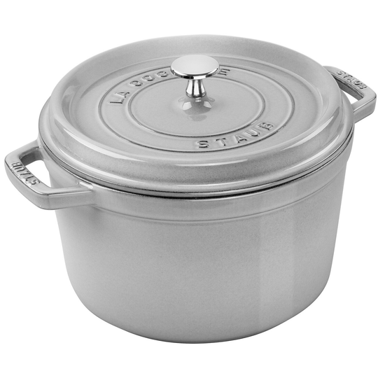 Staub La Cocotte gjutjärnsgryta 4,8 liter, grå