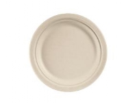 Tallrik rund 22 cm Bagasse FF naturbrun,9 ps x 50 st/krt