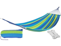 Funfit 2-seater garden hammock with bent handle - blue