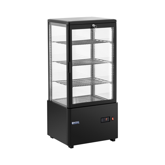 Kyldisk - 78 L - Royal Catering - 4 nivåer - Svart - Låsbar