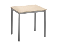 Bord Combi 200, 700x600 mm Höjd 720 mm Björklaminat på aluminiumgrå ram