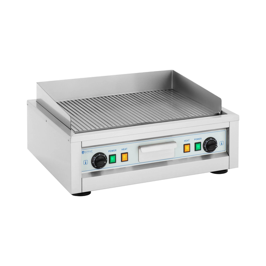 Elektriskt stekbord - Dubbelt - 59 cm - Royal Catering - Slät - 2 x 1,600 W