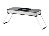 UNOLD Smokeless - Blåsare för luktfiltrering - för raclette/grill - svart/rostfritt stål