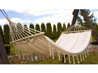 Royokamp Hammock Maiami with fringes 2 seater 200x150cm white