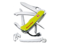 Victorinox RescueTool One Hand, Fällkniv med låsblad, Kniv med flera verktyg, 21 mm, 170 g