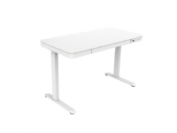 Tuckano Elektriskt höj- och sänkbart skrivbord ET119W-C BI vit, Vit, 50 kg, 720 - 1220 mm, Trä, Rektangulär form, Stål
