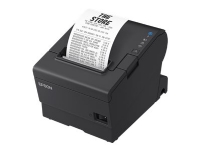 Epson TM T88VII (152) - Kvittoskrivare - termisk linje - Rulle (7,95 cm) - 180 x 180 dpi - upp till 500 mm/sek - USB 2.0, LAN, USB 2.0-värd - kniv - svart