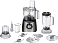 Bosch MultiTalent 3 MCM3501M - Matberedare 800 W - borstat rostfritt stål/svart