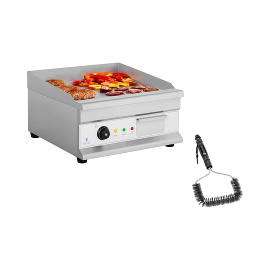 Set elektriskt stekbord med grillborste 1 spiral - 50 cm - slät - 3200 W