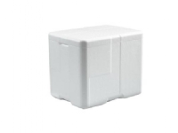 Termokasse EPS 40x30x33 cm 25 ltr. vit inkl. låg