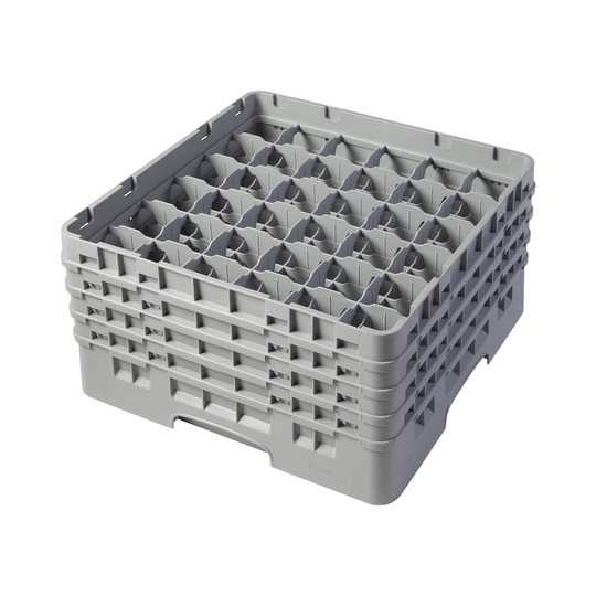 CAMBRO Diskback för glas Camrack - 36 fack - 50 x 50 x 26,7 cm - höjd glas: 21,5 cm