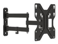 Maclean MC-648 - Monteringssats (väggfäste) - för platt panel - metall - svart - skärmstorlek: 23-42 - väggmonterbar