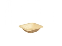 Tallrik Papstar Pure, palmblad, 8 x 8 cm, förpackning med 25 stycken.