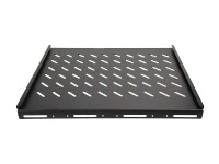 Lanview - Hylla för rack - for 600 mm depth rack - svart - 1U - 19