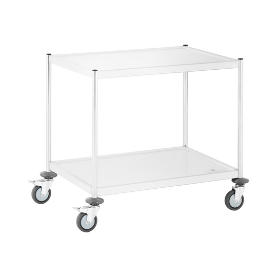Serveringsvagn - 2 hyllor - 78,5 x 56,5 x 3,5 cm - 50 cm mellanrum - 100 kg - Royal Catering