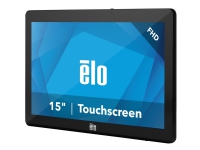EloPOS System i3 - Med väggfäste och I/O-hubb - allt-i-ett - 1 x Core i3 8100T / 3.1 GHz - RAM 4 GB - SSD 128 GB - UHD Graphics 630 - GigE - WLAN: 802.11a/b/g/n/ac, Bluetooth 5.0 - inget OS - skärm: LED 15.6 1920 x 1080 (Full HD) pekskärm - svart