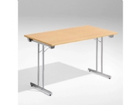 Bord Dinner, Bøk 1200x800 mm, Alugråt understel