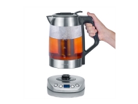 SEVERIN WK 3479 Deluxe - Tebryggare/kittel - 1.7 liter - 3 kW - glass/brushed stainless steel/black